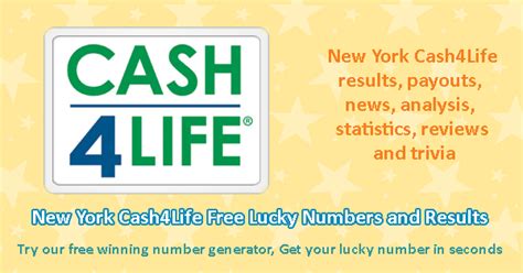 win 4 life gewinnchance|New York Cash4Life, Win 4, take 5 winning numbers for April 5, .
